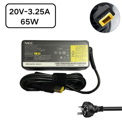 [65W/20V-3.25A][Yellow Square]  NEC PA-1650-72 / PC-VP-BP103 / PC-VP-WP142 LaVie AC Power Adapter Laptop Wall Charger (AU Plug) - Polar Tech Australia