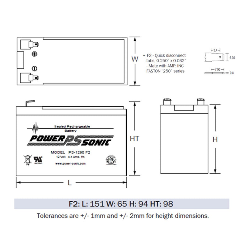 Cargue la imagen en el visor de la galería, [NEP12V9AH] 12 Volt 9Ah Battery Valve Regulated Lead-Acid Battery - Polar Tech Australia
