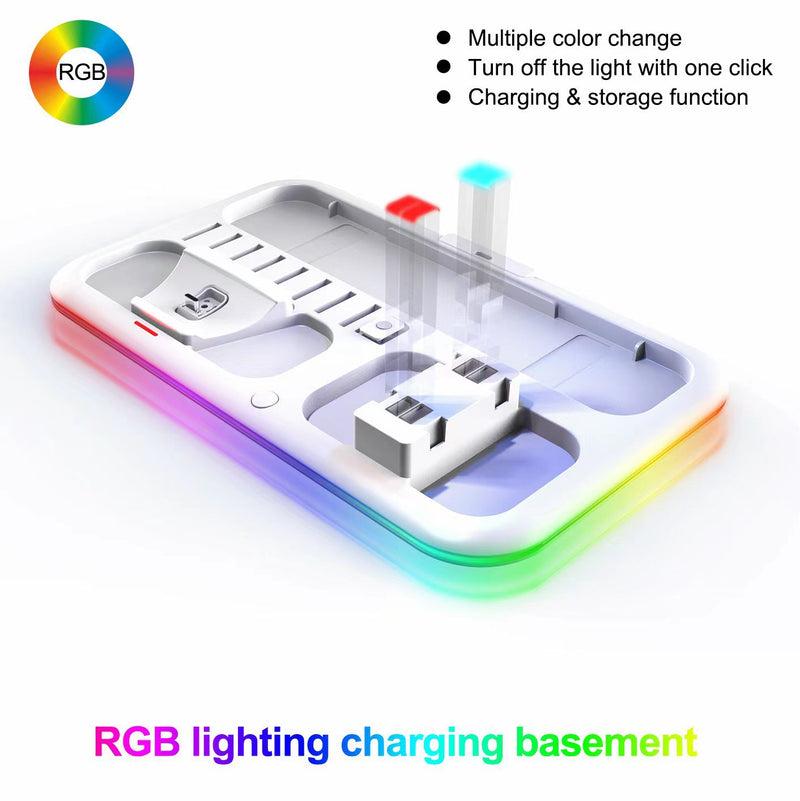 Load image into Gallery viewer, Nintendo Switch All-in-one Multifunction Charging Stand with Cooling Fan &amp; RBG Light Effect &amp; Disc Storage - Polar Tech Australia
