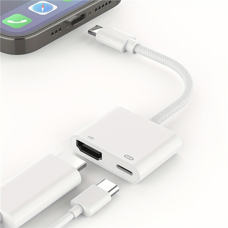 Load image into Gallery viewer, Type C / USB C to HDMI (4K@30Hz) &amp; PD 100W Splitter Adapter - Polar Tech Australia
