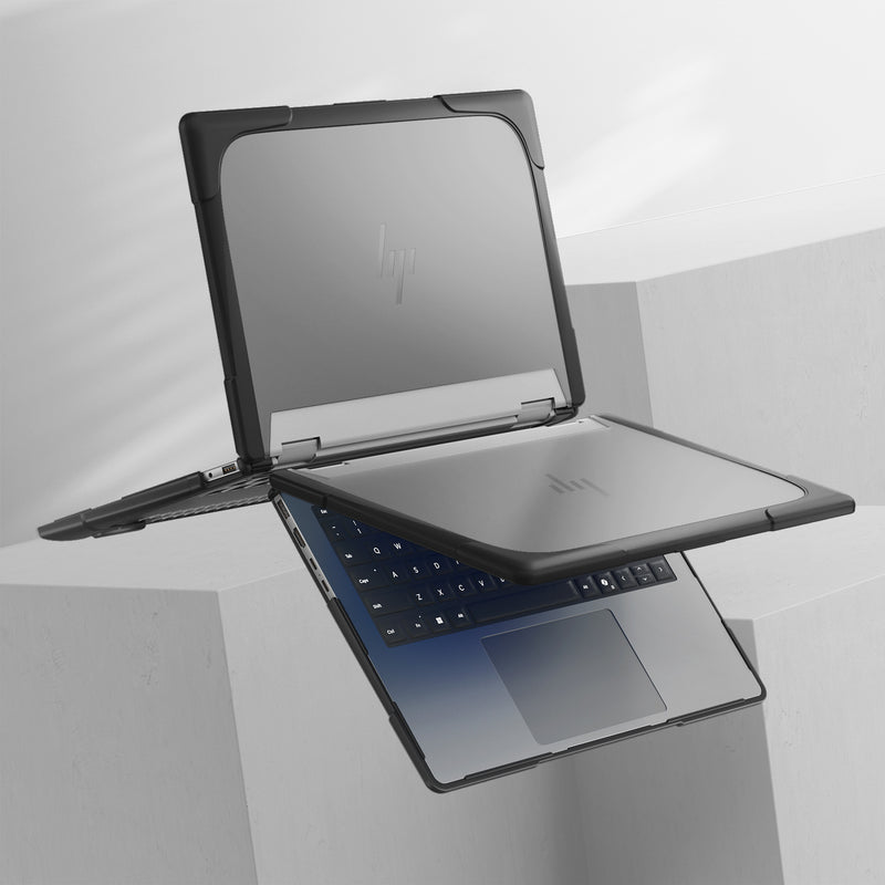 Chargez l&#39;image dans la visionneuse de la galerie, HP ENVY X360 14 14-inch (2024) Matte Transparent Cooling Stand and Shockproof Case - Polar Tech Australia
