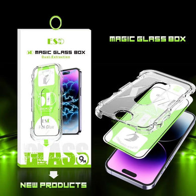 [Easy Automatic Fit Self-Installation Kit] ESD Magic Glass Box Apple iPhone 12/Mini/Pro/Max 9H Hardness Full Covered 9D Tempered Glass Screen Protector - Polar Tech Australia