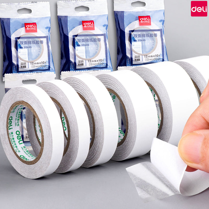 Load image into Gallery viewer, Deli 30434 - 9mm Wide Double Sided Tape
