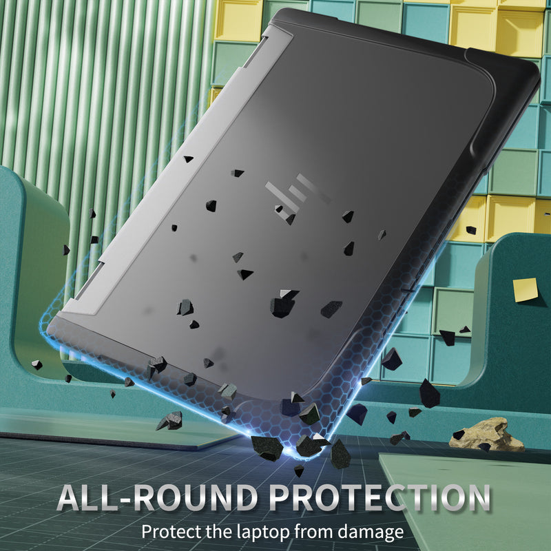 Chargez l&#39;image dans la visionneuse de la galerie, HP ENVY X360 14 14-inch (2024) Matte Transparent Cooling Stand and Shockproof Case - Polar Tech Australia
