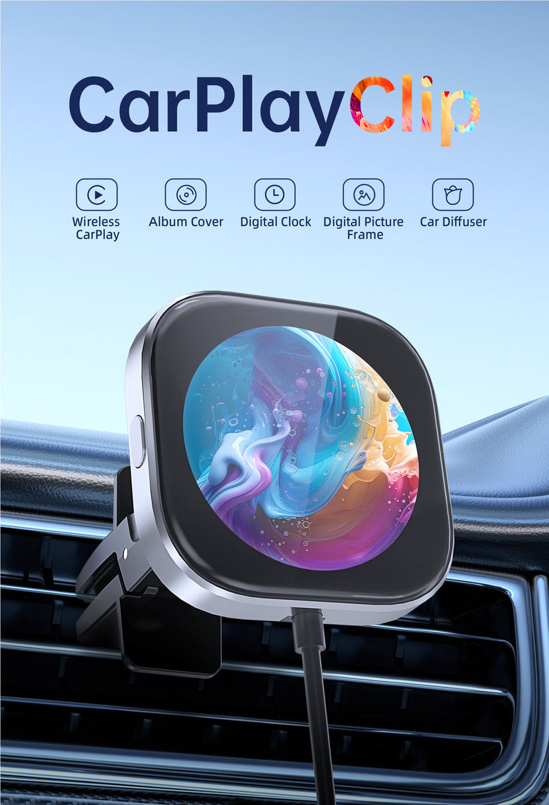 Chargez l&#39;image dans la visionneuse de la galerie, Plug and Play Wireless CarPlay Adapter With Built-in Screen for iPhone 11/12/13/14/15/16 - Polar Tech Australia
