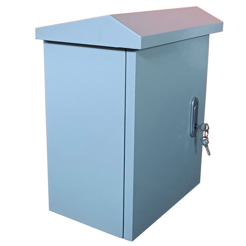 Cargue la imagen en el visor de la galería, Outdoor IP55 Waterproof Rainproof Heavy Duty Electrical Enclosure CCTV/Alarm Security Equipment Lockable Safe Metal Box Wall Mount
