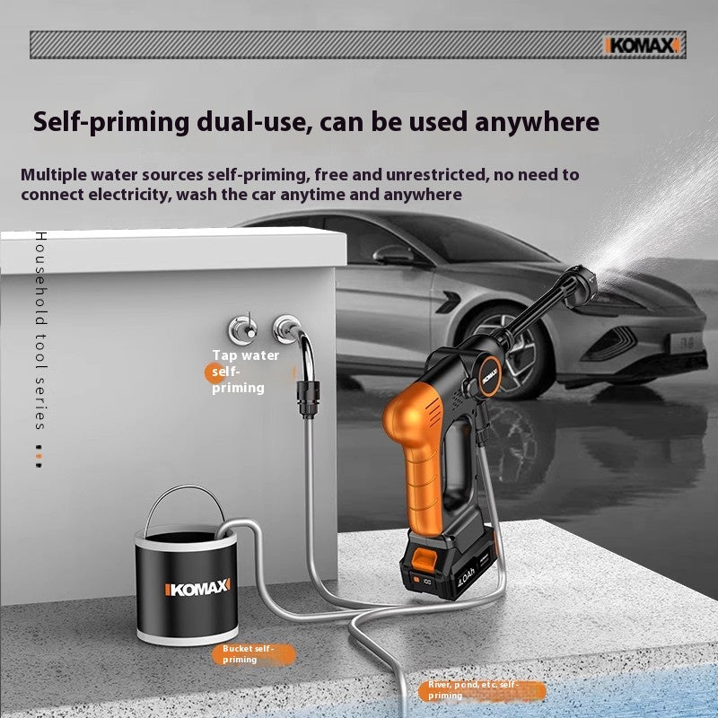 Load image into Gallery viewer, Komax 21V High Power Cordless Wireless High Pressure Car Washing Machine, Cleaning Garden Work Watering Machine
