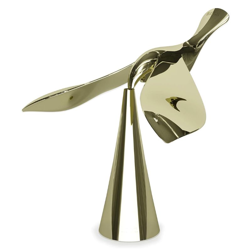 Chargez l&#39;image dans la visionneuse de la galerie, Tipsy Bottle Opener, Chrome, 5.12 x 5 x 4.5 Inch Artistic Flying Bird Sculpture Gaming Room
