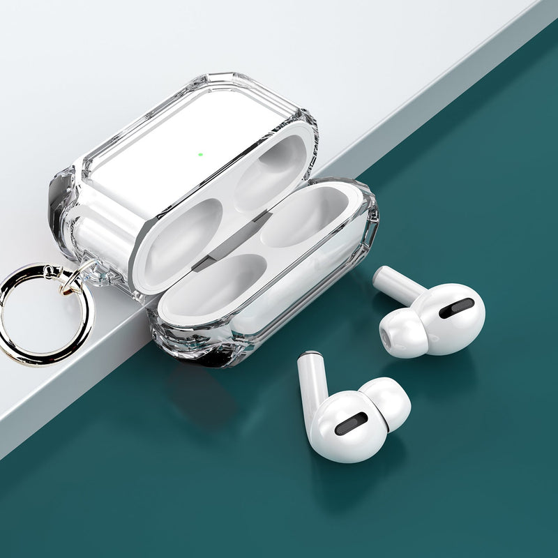 Cargue la imagen en el visor de la galería, Apple AirPods Pro Transparent Heavy Duty Protecive Case With Key Ring - Polar Tech Australia
