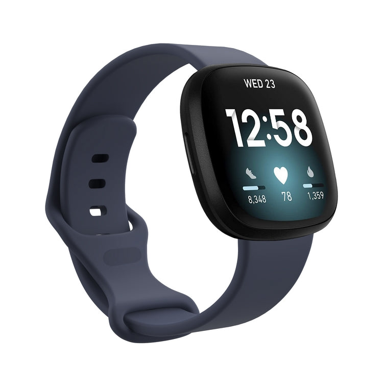 Chargez l&#39;image dans la visionneuse de la galerie, Replacement Silicone Band for Fitbit Versa 3 / 4 / Sense  – Soft, Waterproof, Sport Wrist Strap - Polar Tech Australia
