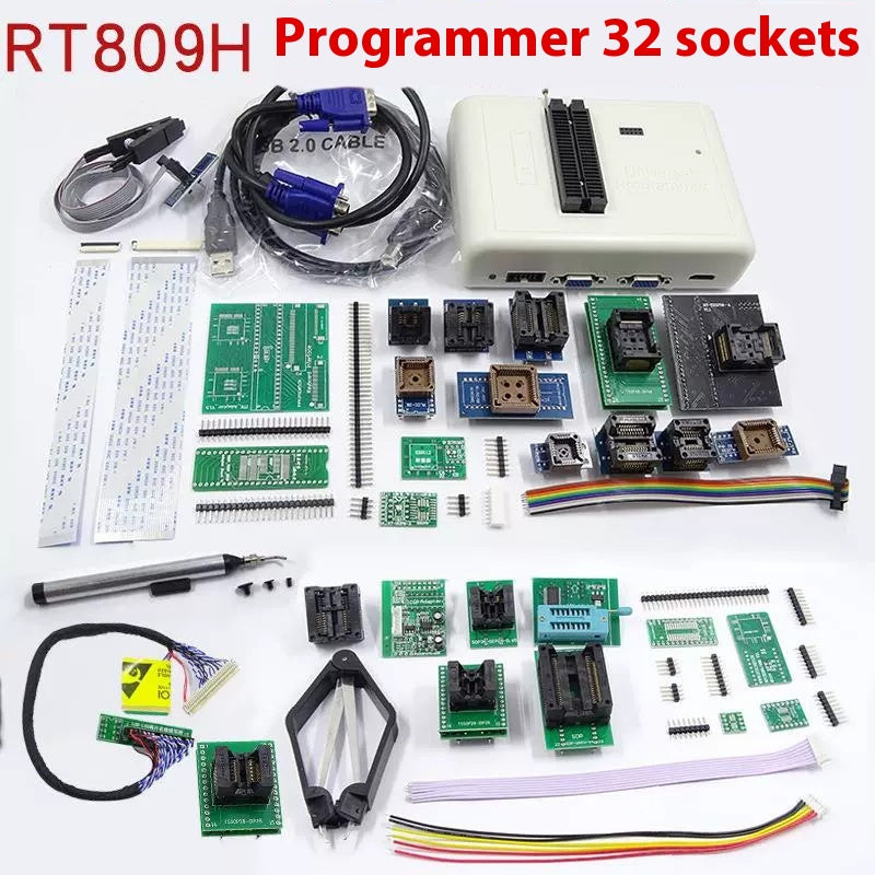 Load image into Gallery viewer, [RT809H] [33 in 1] Programmer for LCD, Computer, Automotive MCU, and Mobile Flash Programming (Includes Adapter) - Polar Tech Australia
