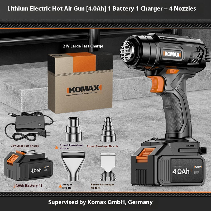 Load image into Gallery viewer, [Battery + Charger Bundle Kit] Komax Cordless Portable 21V Battery Powered Heating Hot Air Gun Station
