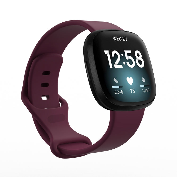 Chargez l&#39;image dans la visionneuse de la galerie, Replacement Silicone Band for Fitbit Versa 3 / 4 / Sense  – Soft, Waterproof, Sport Wrist Strap - Polar Tech Australia
