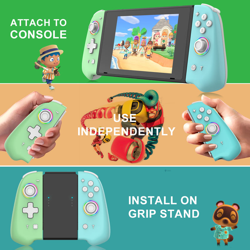 Cargue la imagen en el visor de la galería, Nintendo Switch Joy-Con Controllers Pair with RGB Lighting - Polar Tech Australia
