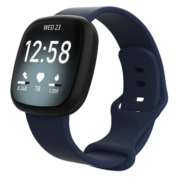 Chargez l&#39;image dans la visionneuse de la galerie, Replacement Silicone Band for Fitbit Versa 3 / 4 / Sense  – Soft, Waterproof, Sport Wrist Strap - Polar Tech Australia
