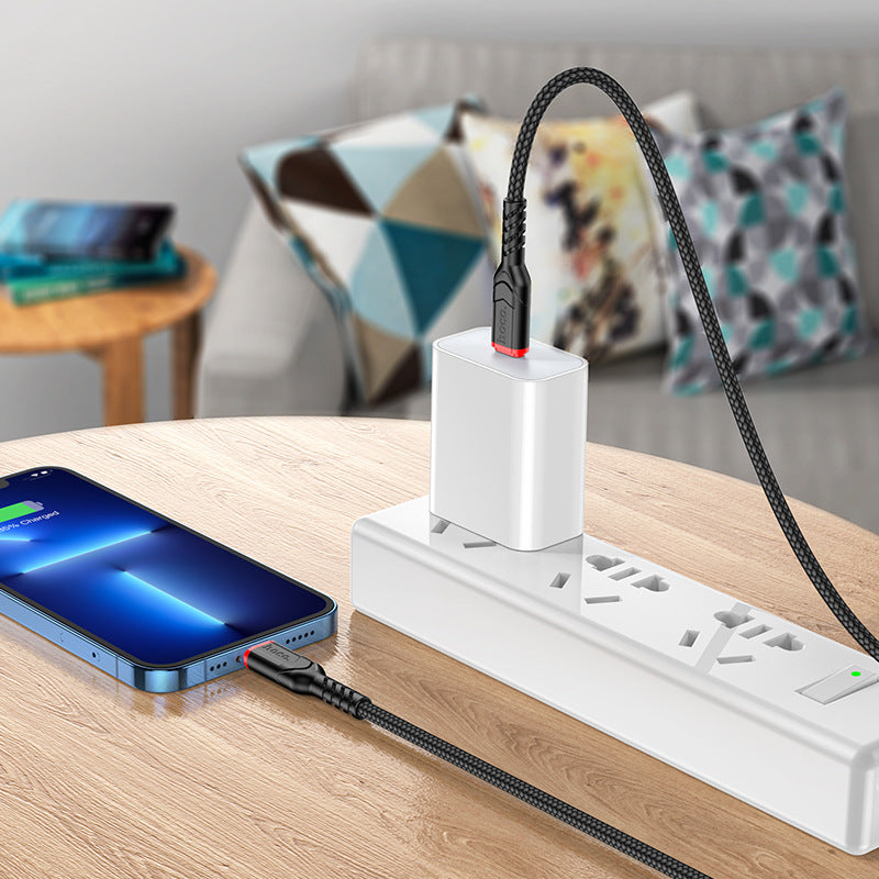 Cargue la imagen en el visor de la galería, [X59][1M/2M][Heavy Duty][Type-C To Lighting] HOCO Times Speed Fast PD 20W Charging Data Sync USB Cable For Apple Device - Polar Tech Australia
