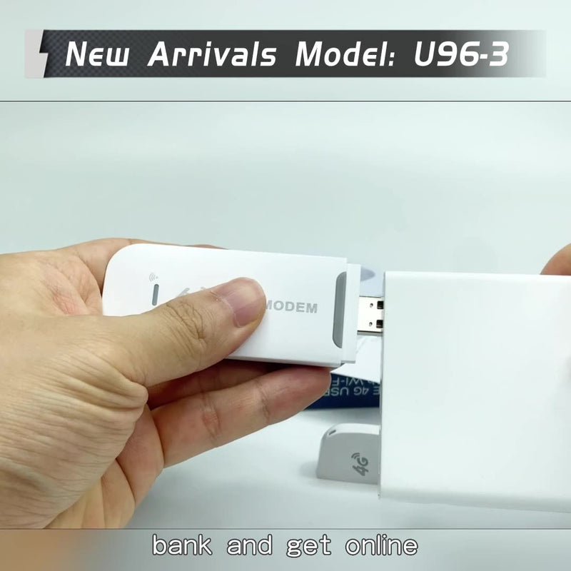 Load image into Gallery viewer, [U96-3] 4G Wireless Internet Dongle LTE SIM Card Mini Portable 4G Modem 150Mbps with WiFi USB Dongle - Polar Tech Australia
