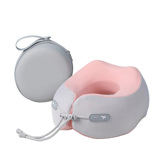 Cooling Memory Foam Travel Neck Pillow – Ergonomic U-Shaped Airplane Pillow with Portable Storage Case, Soft Ice Silk Fabric & Adjustable Neck Support - Polar Tech Australia