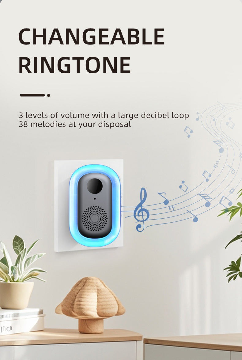 Chargez l'image dans la visionneuse de la galerie, [TUYA Smart Home][With Solar Rover Cover] HD Wireless WIFI IP65 Outdoor Security Doorbell Door Control
