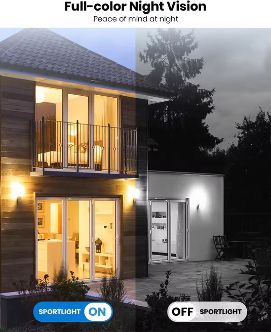 [TUYA Smart Home] 4MP FHD Wireless WIFI Bullet Outdoor Security Full Color Night Vision Camera - Polar Tech Australia