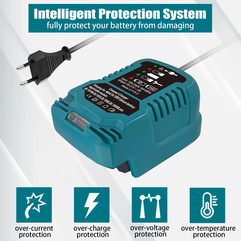 Chargez l&#39;image dans la visionneuse de la galerie, Replacement Mini Charger For Makita 18V Tool Battery - Polar Tech Australia
