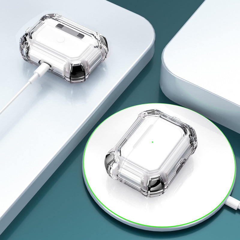 Cargue la imagen en el visor de la galería, Apple AirPods Pro Transparent Heavy Duty Protecive Case With Key Ring - Polar Tech Australia
