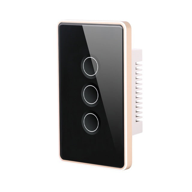 Load image into Gallery viewer, [TUYA Smart Home][SAA Approved] TUYA WiFi Smart Touch Switch Home Light  Remote AU Versione Control 1/2/3/4 Gang Wall Switch Metal Panel - Polar Tech Australia
