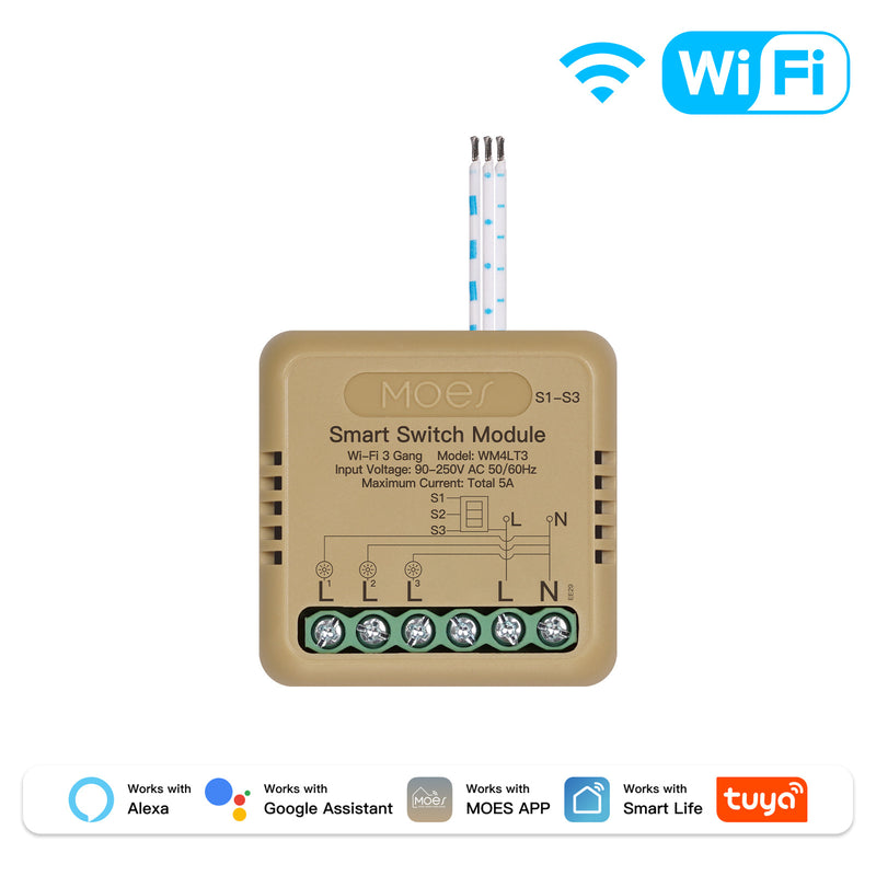 Load image into Gallery viewer, Moes Tuya 1/2/3/4 Gang Wireless WIFI Smart Switch Remote APP Control
