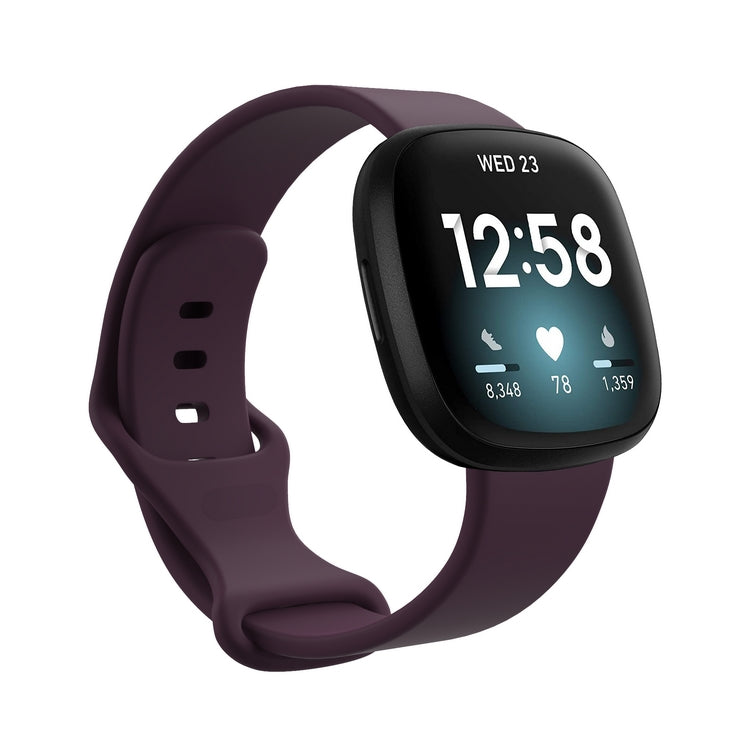 Chargez l&#39;image dans la visionneuse de la galerie, Replacement Silicone Band for Fitbit Versa 3 / 4 / Sense  – Soft, Waterproof, Sport Wrist Strap - Polar Tech Australia
