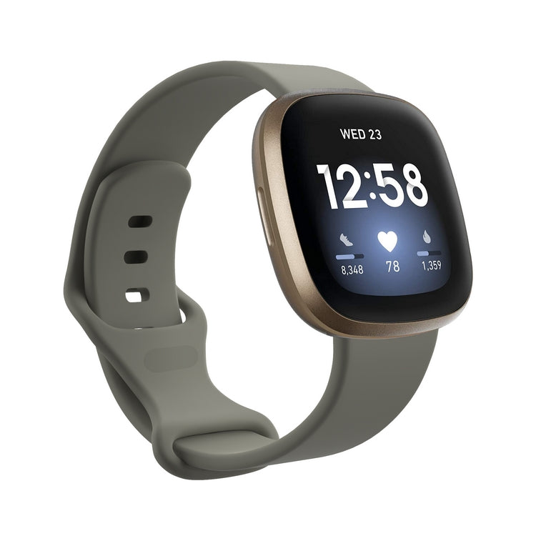 Chargez l&#39;image dans la visionneuse de la galerie, Replacement Silicone Band for Fitbit Versa 3 / 4 / Sense  – Soft, Waterproof, Sport Wrist Strap - Polar Tech Australia
