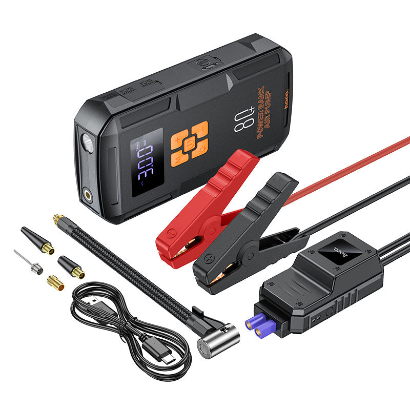 Load image into Gallery viewer, [QS2][8000mAh] HOCO Super Energy Portable 4 in 1 Car Wireless Jump Starter &amp; Air Pump Air Compressor Inflator &amp; Power Bank &amp; Torch - Polar Tech Australia
