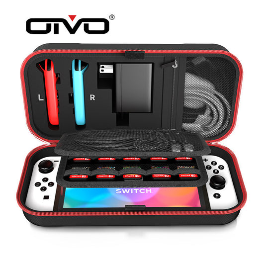 [IV-SW188] Nintendo Switch OLED Carrying Case EVA Shockproof Handheld Storage Bag - Polar Tech Australia