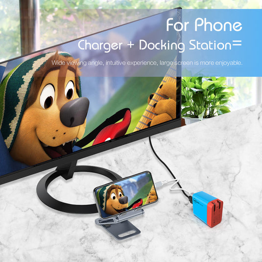 Switch Dock GaN Fast Charging HDMI Hub Portable Dock - Polar Tech Australia