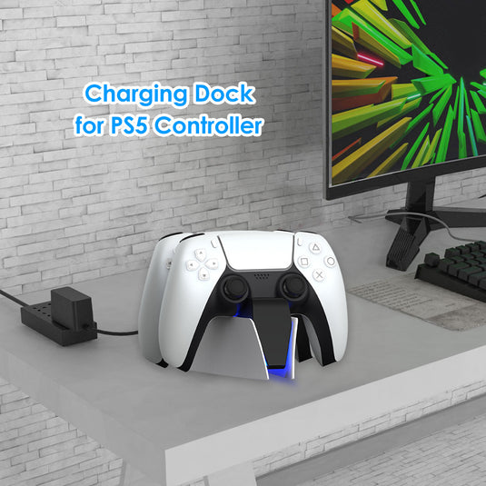 SONY PlayStation 5 / PS5 DualSense Wireless Controller Fast Charging Charger Stand Dock Station - Polar Tech Australia
