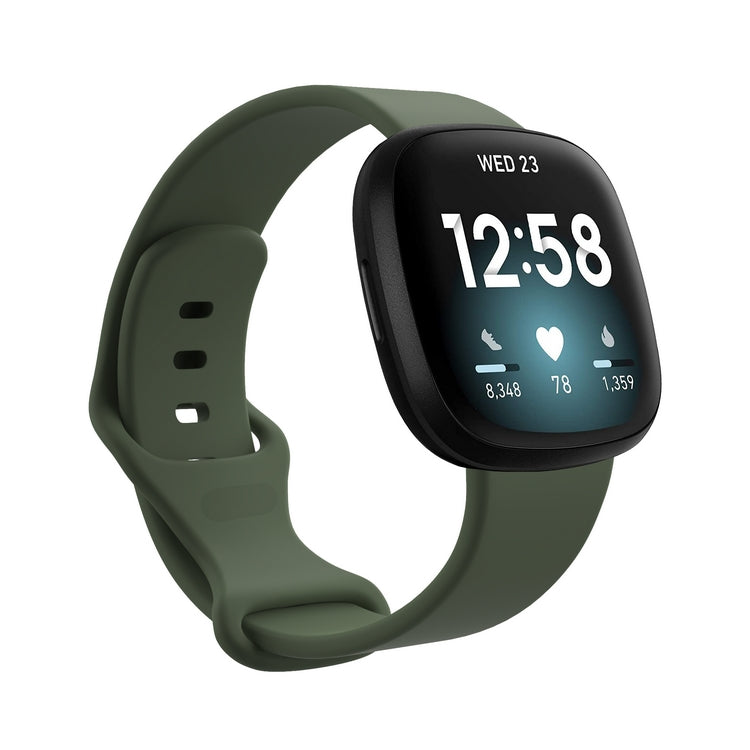 Chargez l&#39;image dans la visionneuse de la galerie, Replacement Silicone Band for Fitbit Versa 3 / 4 / Sense  – Soft, Waterproof, Sport Wrist Strap - Polar Tech Australia
