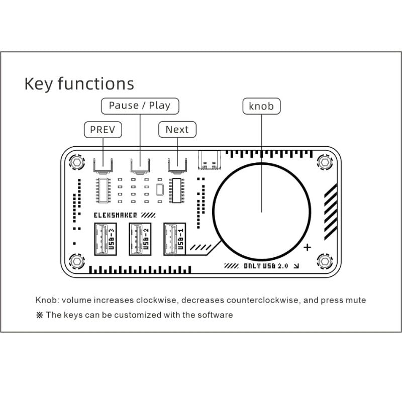 Cargue la imagen en el visor de la galería, Retro look USB Hub with Volume Control RGB Ambient Light for Win PC for OS X Laptop Boyfriend Gift
