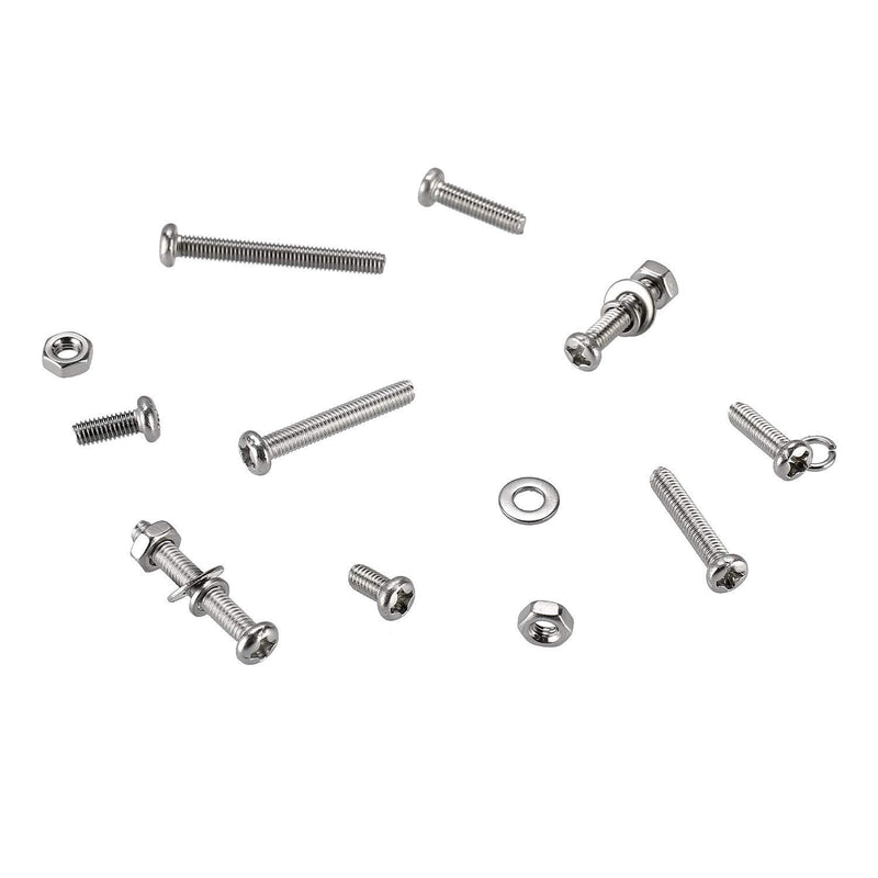 Cargue la imagen en el visor de la galería, [240 Pieces] Stainless Steel M4 M5 Hex Socket Screws, Bolts, Nuts Washers &amp; Lock Washers Set with Storage Box
