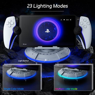 PS5 Portal Streaming Handheld Charging Dock - Spaceship Design with Vibrant RGB Lights - Polar Tech Australia