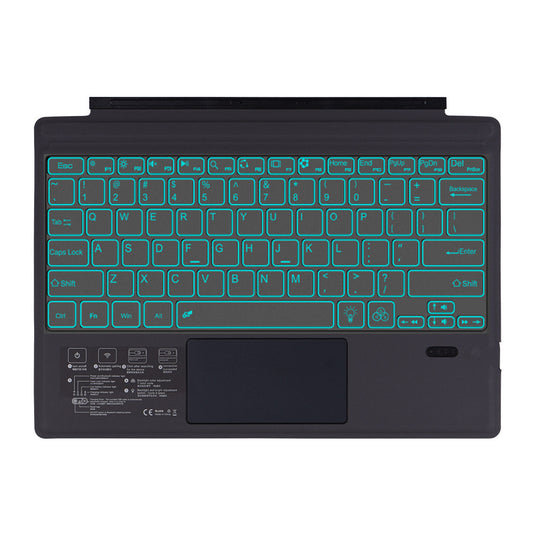 Microsoft Surface Pro 3/4/5/6/7/7 Plus Compatible Wireless Keyboard Cover With Back light - Polar Tech Australia