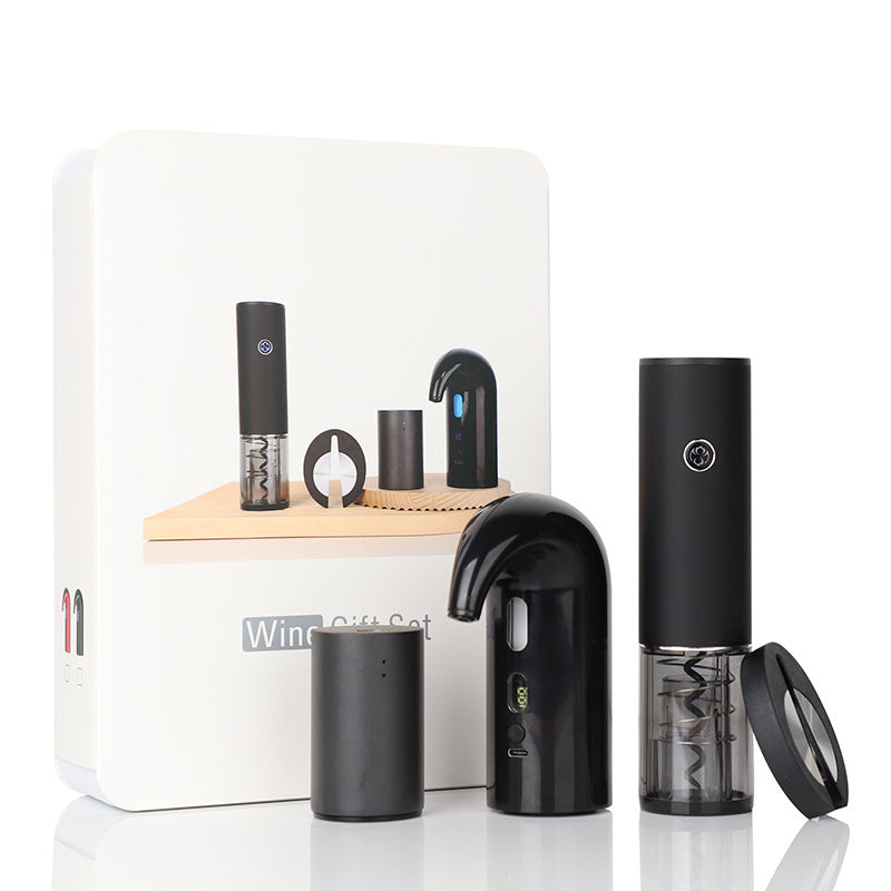 Load image into Gallery viewer, [4 in 1] Wine Accessories Gift Box Luxury Wine Decanter &amp; Opener
