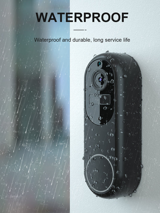 [Tuya Smart Home][With Chime] Tuya 1080P 2.4G & 5G IP66 Wireless Remote Home Video Voice Intercom WIFI Doorbell