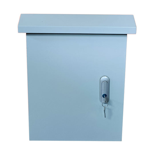Outdoor IP55 Waterproof Rainproof Heavy Duty Electrical Enclosure CCTV/Alarm Security Equipment Lockable Safe Metal Box Wall Mount
