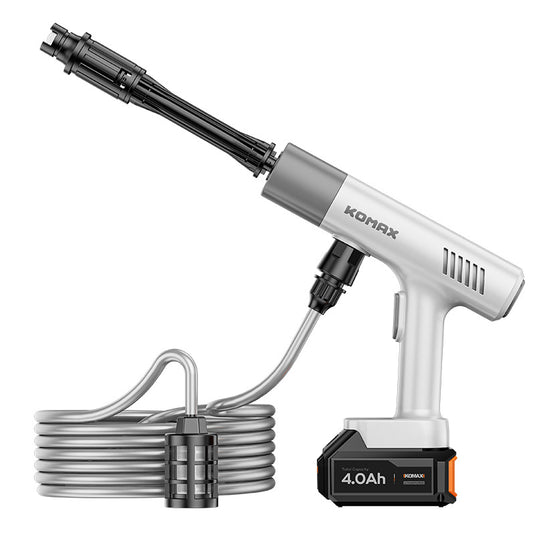 Komax 21V High Power Cordless Wireless High Pressure Car Washing Machine, Cleaning Garden Work Watering Machine