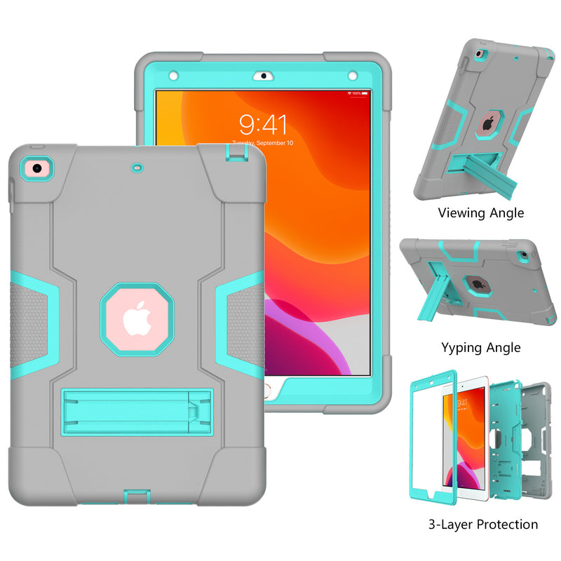 Cargue la imagen en el visor de la galería, Apple iPad Mini 4/5 Defender Heavy Duty Drop Proof Rugged Protective Stand Case - Polar Tech Australia
