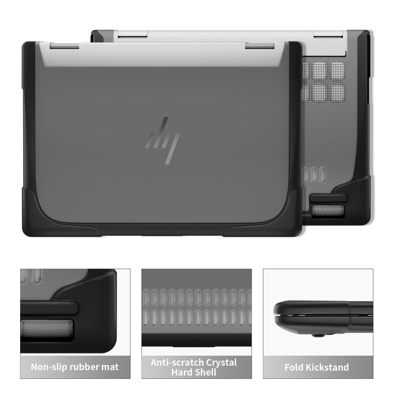 Chargez l&#39;image dans la visionneuse de la galerie, HP ENVY X360 14 14-inch (2024) Matte Transparent Cooling Stand and Shockproof Case - Polar Tech Australia
