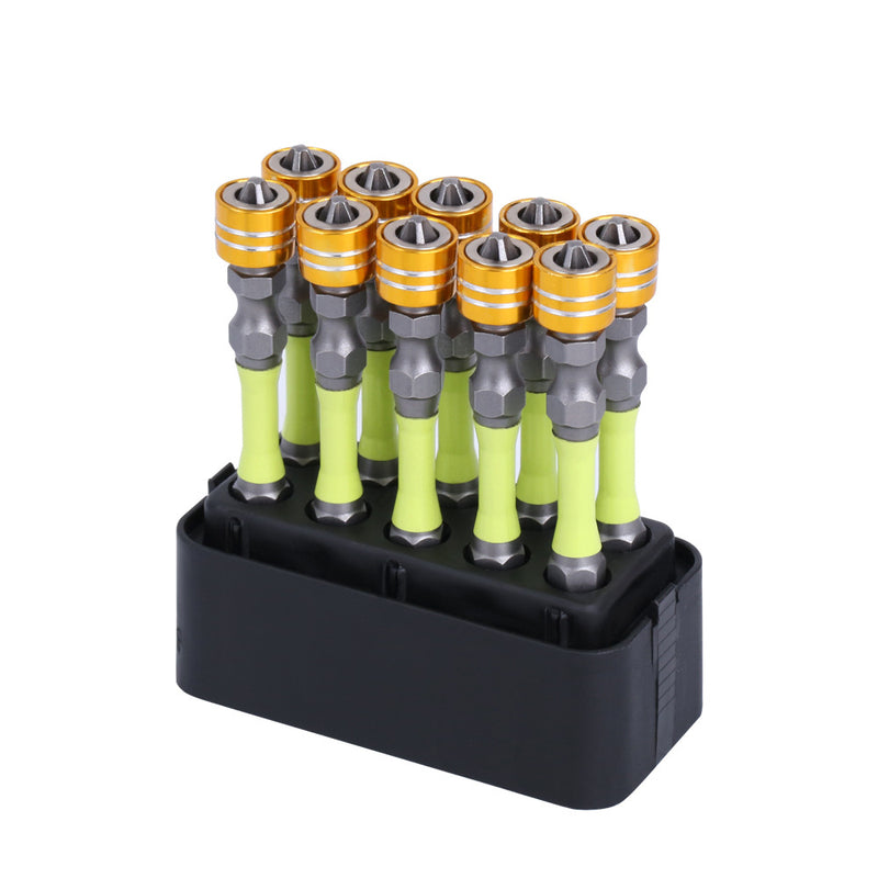 Load image into Gallery viewer, [10pcs/100mm] Dual Head Magnetic Suction Anti-Shock PH2 Phillips Impact Driver Bit Set
