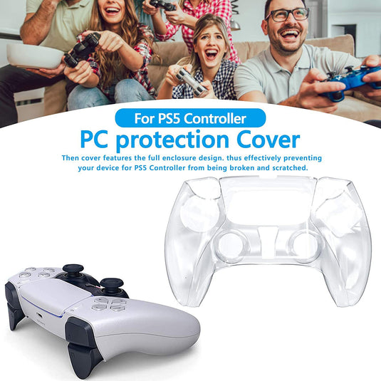 PS5 Wireless Controller Full Cover Crystal Protective Case - Polar Tech Australia