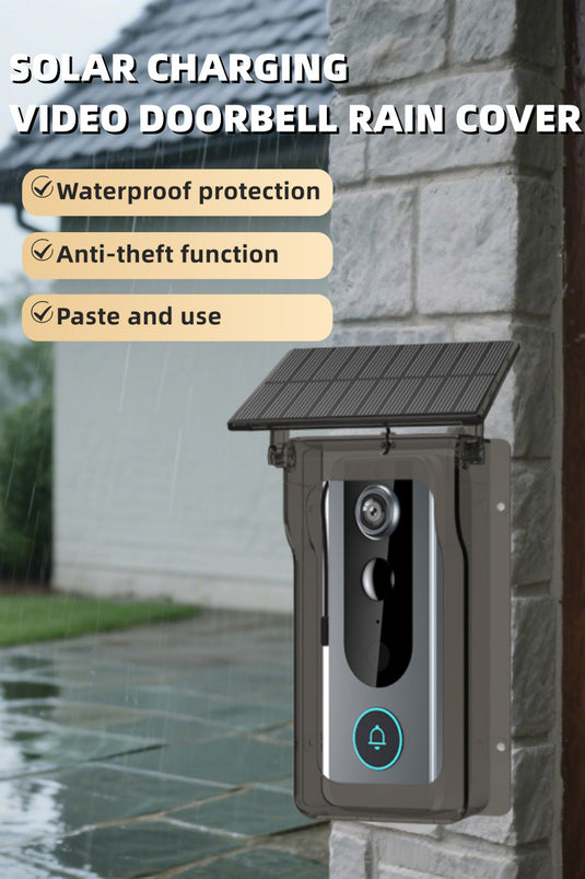 [TUYA Smart Home][With Solar Rover Cover] HD Wireless WIFI IP65 Outdoor Security Doorbell Door Control