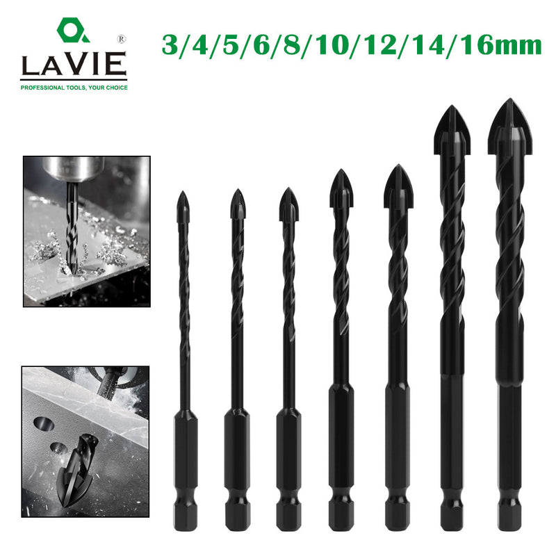 Load image into Gallery viewer, [9 in 1] Concrete Drill Bit Set Cross Carbide Tip Masonry Drill Bits Set (3 - 16mm)
