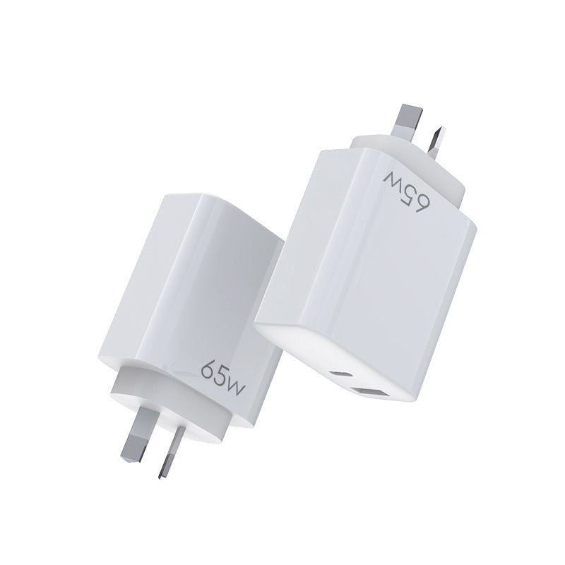 Load image into Gallery viewer, 65W Max PD Type-C +QC 3.0 USB Dual Port iPhone 16 Wall Travelling Charger Adapter - (SAA Approved/AU Plug) - Polar Tech Australia
